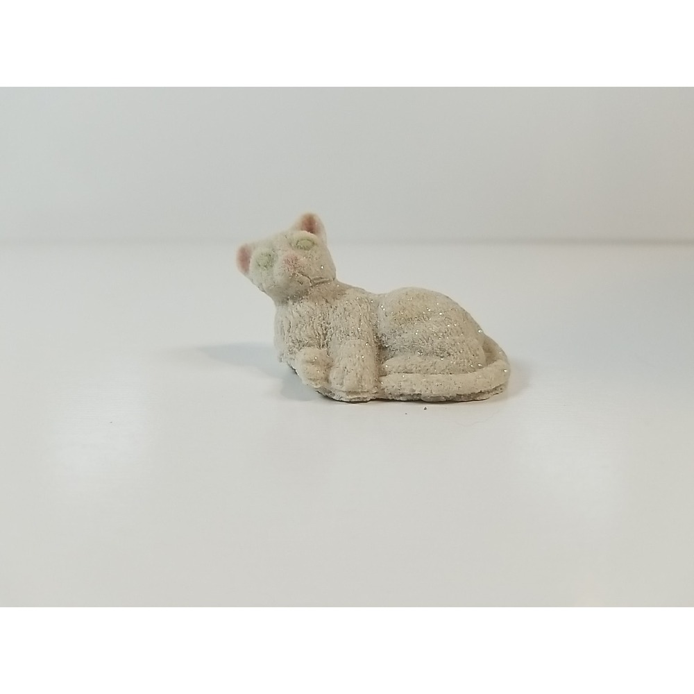 Sand Art Cat Figurine Approx 2.5" Vintage